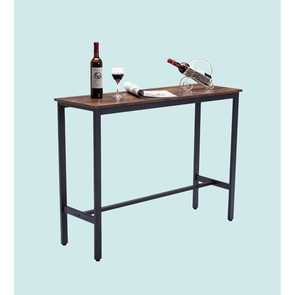 17 Stories Damara 40'' High Bar Table Industrial Dining Table, Tall